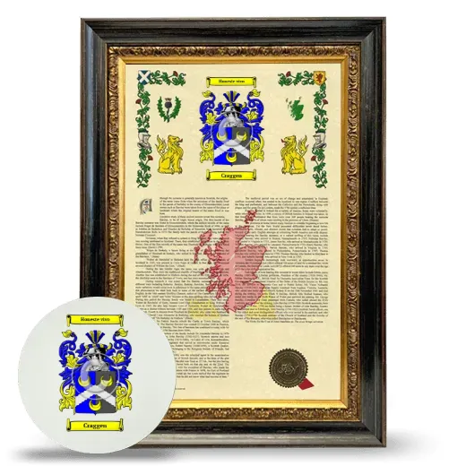 Craggen Framed Armorial History and Mouse Pad - Heirloom