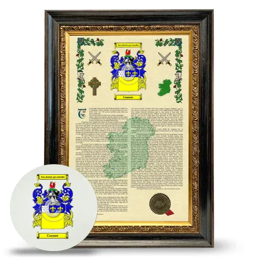 Cramer Framed Armorial History and Mouse Pad - Heirloom