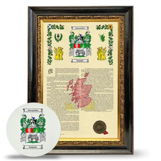 Crayney Framed Armorial History and Mouse Pad - Heirloom