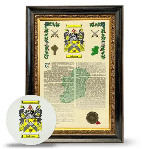 Cullerton Framed Armorial History and Mouse Pad - Heirloom
