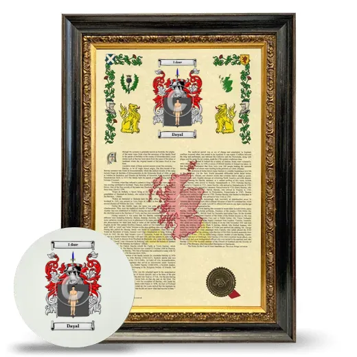 Dayal Framed Armorial History and Mouse Pad - Heirloom