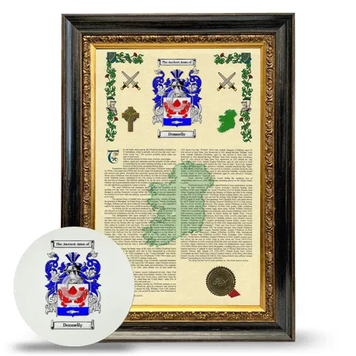 Donnelly Framed Armorial History and Mouse Pad - Heirloom