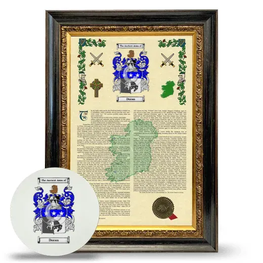 Doran Framed Armorial History and Mouse Pad - Heirloom