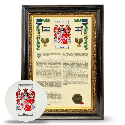 Eissen Framed Armorial History and Mouse Pad - Heirloom