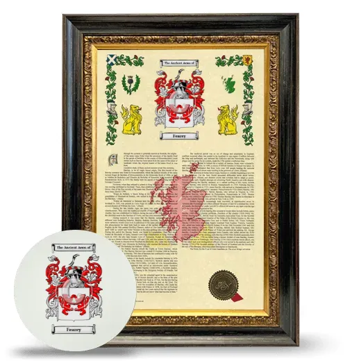 Fearey Framed Armorial History and Mouse Pad - Heirloom