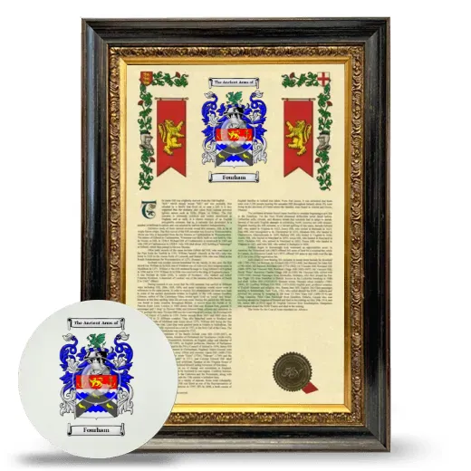 Fourham Framed Armorial History and Mouse Pad - Heirloom