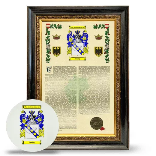 Fraley Framed Armorial History and Mouse Pad - Heirloom