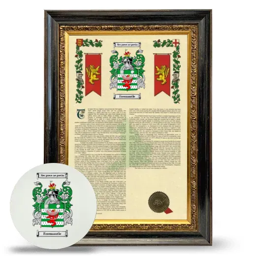 Freemantle Framed Armorial History and Mouse Pad - Heirloom