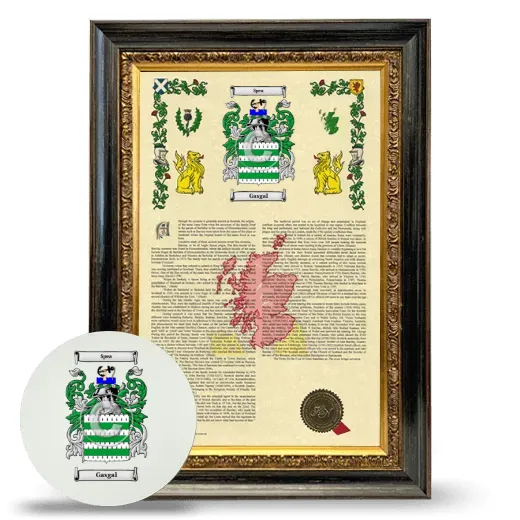 Gasgal Framed Armorial History and Mouse Pad - Heirloom