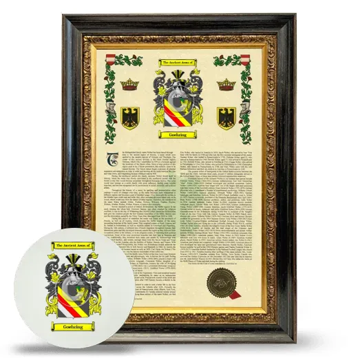 Goehring Framed Armorial History and Mouse Pad - Heirloom
