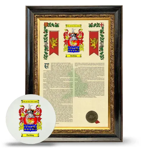 Hacking Framed Armorial History and Mouse Pad - Heirloom