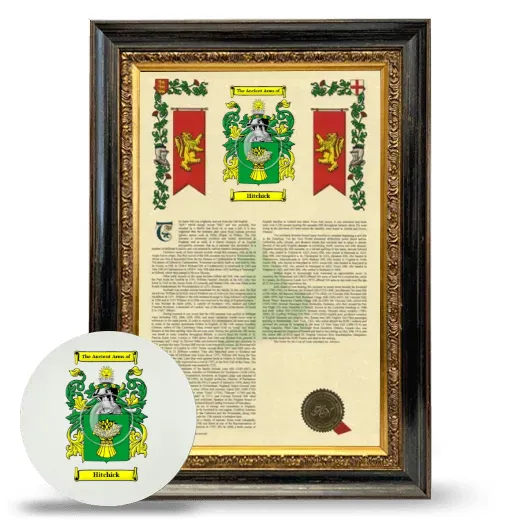 Hitchick Framed Armorial History and Mouse Pad - Heirloom