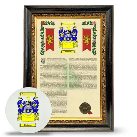 Holbeche Framed Armorial History and Mouse Pad - Heirloom