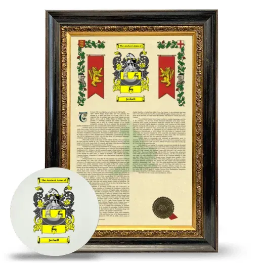 Jeckell Framed Armorial History and Mouse Pad - Heirloom
