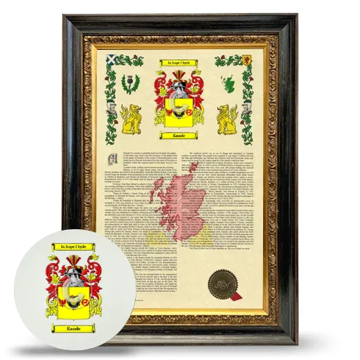 Kande Framed Armorial History and Mouse Pad - Heirloom