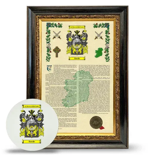 Karole Framed Armorial History and Mouse Pad - Heirloom