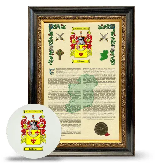 Killoran Framed Armorial History and Mouse Pad - Heirloom