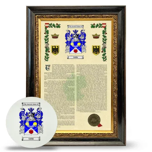 Lüthi Framed Armorial History and Mouse Pad - Heirloom
