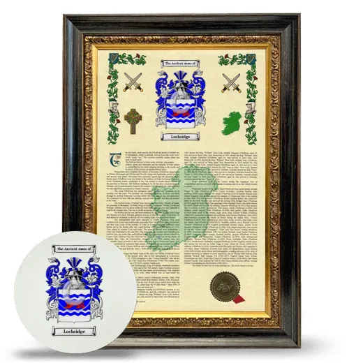 Lochridge Framed Armorial History and Mouse Pad - Heirloom