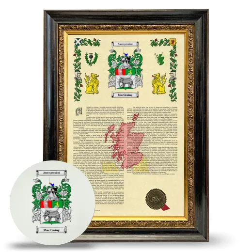 MacCrainy Framed Armorial History and Mouse Pad - Heirloom