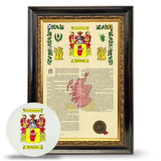 MacGeachin Framed Armorial History and Mouse Pad - Heirloom