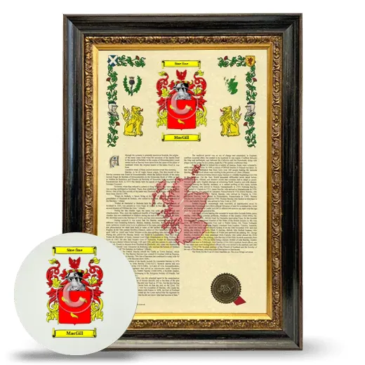 MacGill Framed Armorial History and Mouse Pad - Heirloom