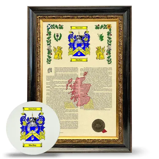 Mackay Framed Armorial History and Mouse Pad - Heirloom