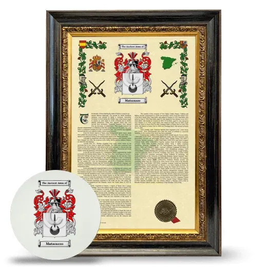 Matarazzo Framed Armorial History and Mouse Pad - Heirloom