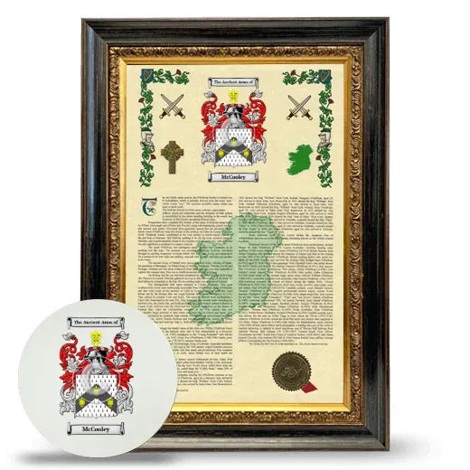 McCooley Framed Armorial History and Mouse Pad - Heirloom