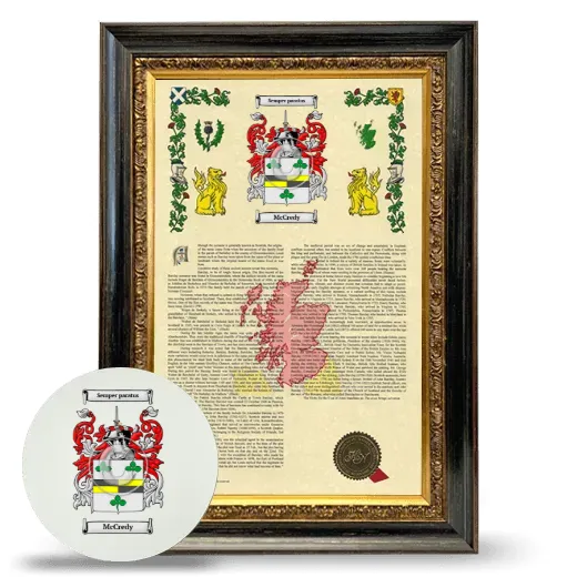 McCredy Framed Armorial History and Mouse Pad - Heirloom