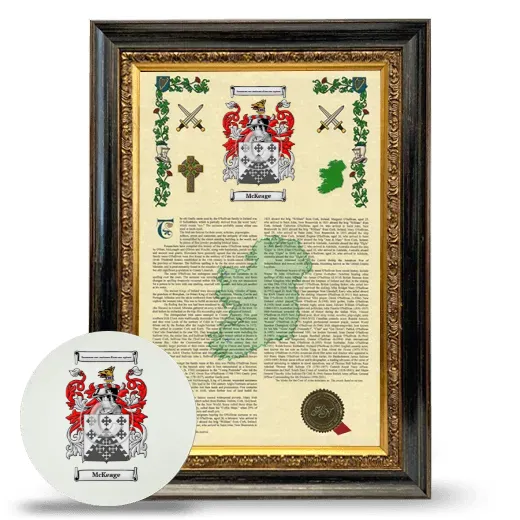 McKeage Framed Armorial History and Mouse Pad - Heirloom