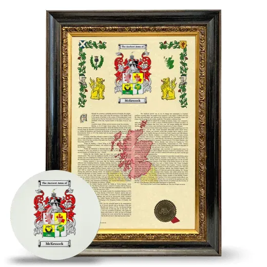 McKessock Framed Armorial History and Mouse Pad - Heirloom