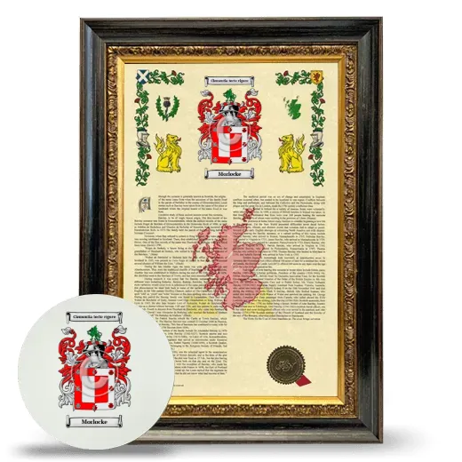 Morlocke Framed Armorial History and Mouse Pad - Heirloom