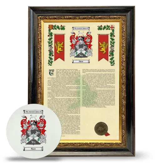 Nace Framed Armorial History and Mouse Pad - Heirloom