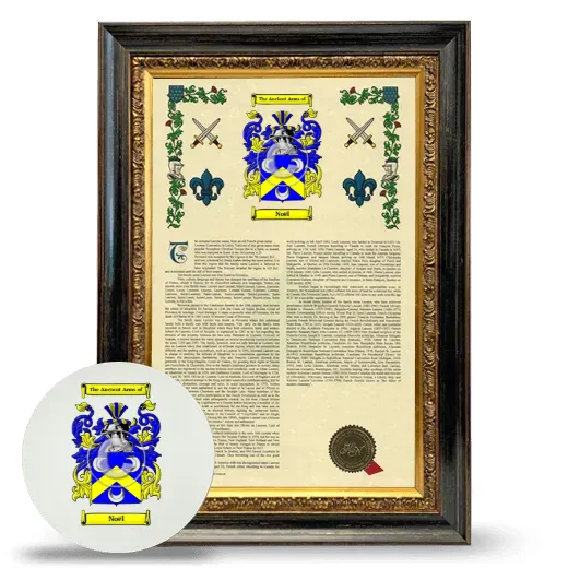 Noël Framed Armorial History and Mouse Pad - Heirloom