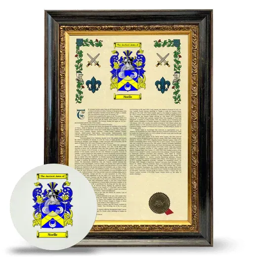Noelle Framed Armorial History and Mouse Pad - Heirloom