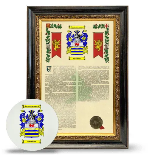 Oxenfurt Framed Armorial History and Mouse Pad - Heirloom