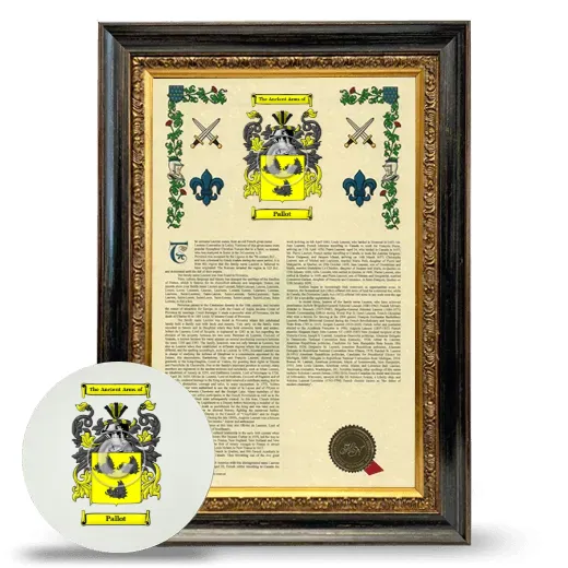 Pallot Framed Armorial History and Mouse Pad - Heirloom