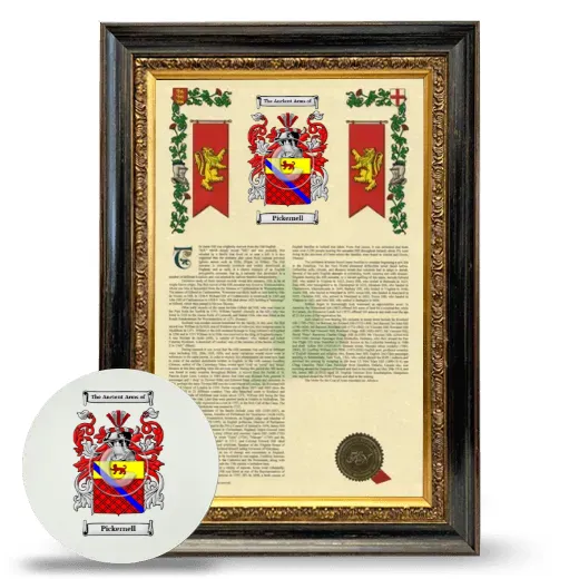 Pickernell Framed Armorial History and Mouse Pad - Heirloom