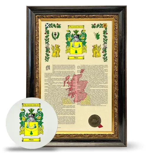 Pires Framed Armorial History and Mouse Pad - Heirloom