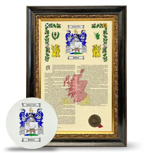 Rabern Framed Armorial History and Mouse Pad - Heirloom