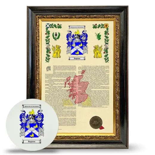 Rapson Framed Armorial History and Mouse Pad - Heirloom