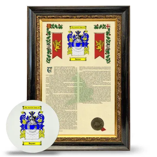 Rayner Framed Armorial History and Mouse Pad - Heirloom
