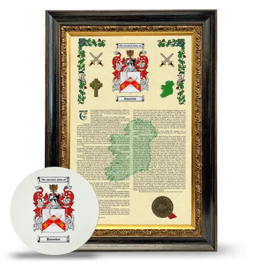 Rosseter Framed Armorial History and Mouse Pad - Heirloom