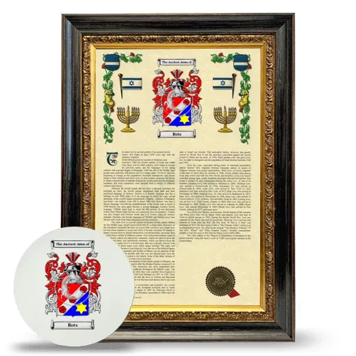 Rots Framed Armorial History and Mouse Pad - Heirloom