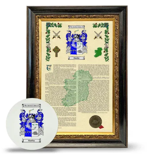 Sheehy Framed Armorial History and Mouse Pad - Heirloom