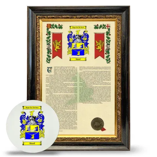 Sissel Framed Armorial History and Mouse Pad - Heirloom