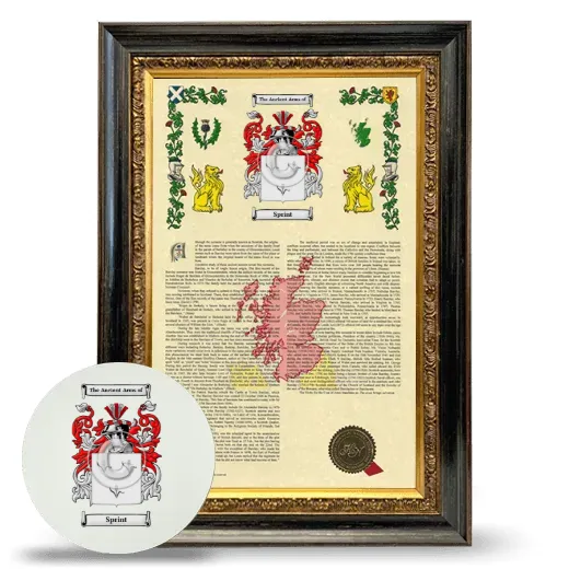 Sprint Framed Armorial History and Mouse Pad - Heirloom