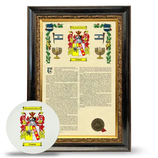 Stearns Framed Armorial History and Mouse Pad - Heirloom
