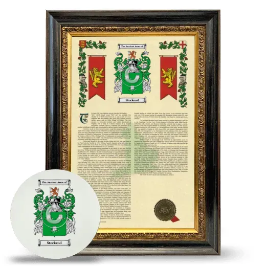 Stockend Framed Armorial History and Mouse Pad - Heirloom